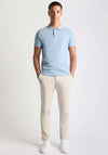 Remus Uomo Textured Polo Shirt, Sky Blue