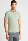 Remus Uomo Ribbed Collar Polo Shirt, Light Green