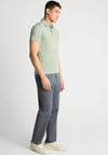 Remus Uomo Ribbed Collar Polo Shirt, Light Green