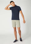 Remus Uomo Ribbed Collar Polo Shirt, Navy