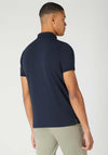 Remus Uomo Ribbed Collar Polo Shirt, Navy