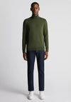 Remus Uomo Roll Neck Sweater, Dark Green