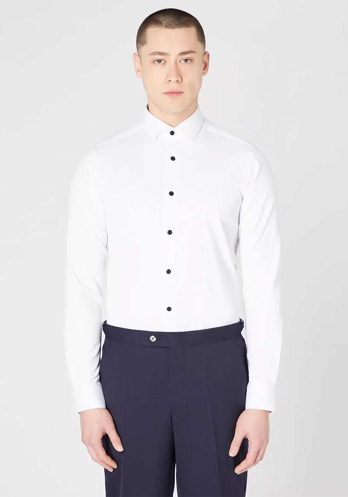 Remus Uomo Rome Long Sleeve Shirt, White