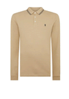 Remus Uomo Slim Fit Contrast Trim Polo Shirt, Beige