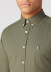 Remus Uomo Slim Fit Cotton Stretch Shirt, Green
