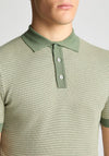 Remus Uomo Slim Fit Knitted Polo Shirt, Khaki
