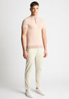 Remus Uomo Slim Fit Knitted Polo Shirt, Salmon