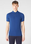 Remus Uomo Slim Fit Knitted Polo Shirt, Blue