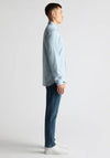 Remus Uomo Tapered Fit Brushed Cotton Shirt, Light Blue