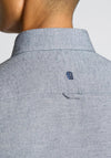 Remus Uomo Tapered Fit Brushed Cotton Shirt, Dark Blue