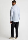 Remus Uomo Tapered Fit Linen Blend Shirt, Blue