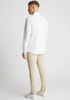 Remus Uomo Tapered Fit Linen Blend Shirt, White