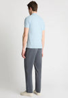 Remus Uomo Textured Knit Polo Shirt, Sky Blue