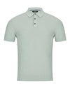 Remus Uomo Textured Knit Polo Shirt, Light Green