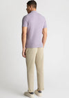 Remus Uomo Textured Knit Polo Shirt, Purple