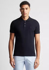 Remus Uomo Textured Polo Shirt, Navy