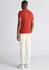 Remus Uomo Tipped Collar Polo Shirt, Burnt Orange