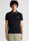Remus Uomo Tipped Collar Polo Shirt, Navy