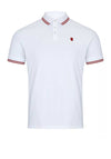 Remus Uomo Tipped Collar Polo Shirt, White