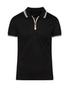 Remus Uomo Zip Neck Polo Shirt, Navy