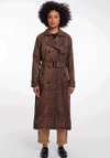 Rino & Pelle Era Leopard Trench Coat, Brown