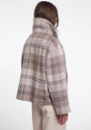 Rino & Pelle Jenelle Check Recycled Wool Jacket, Beige