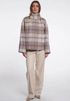 Rino & Pelle Jenelle Check Recycled Wool Jacket, Beige