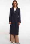 Rino & Pelle Luana Tailored Belted Coat, Navy