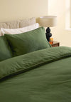 TEXTURED COTTON DB DS DARK GREEN