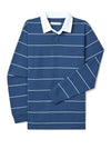 R.M WILLIAMS Albany Stripe Rugby Shirt, Blue