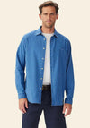 R.M WILLIAMS Arno Denim Shirt, Indigo Blue