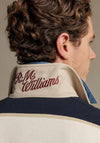 R.M WILLIAMS Balmain Stripe Rugby Shirt, Ecru & Navy