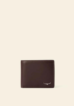 R.M WILLIAMS Bifold Wallet with Pocket, Chestnut Brown