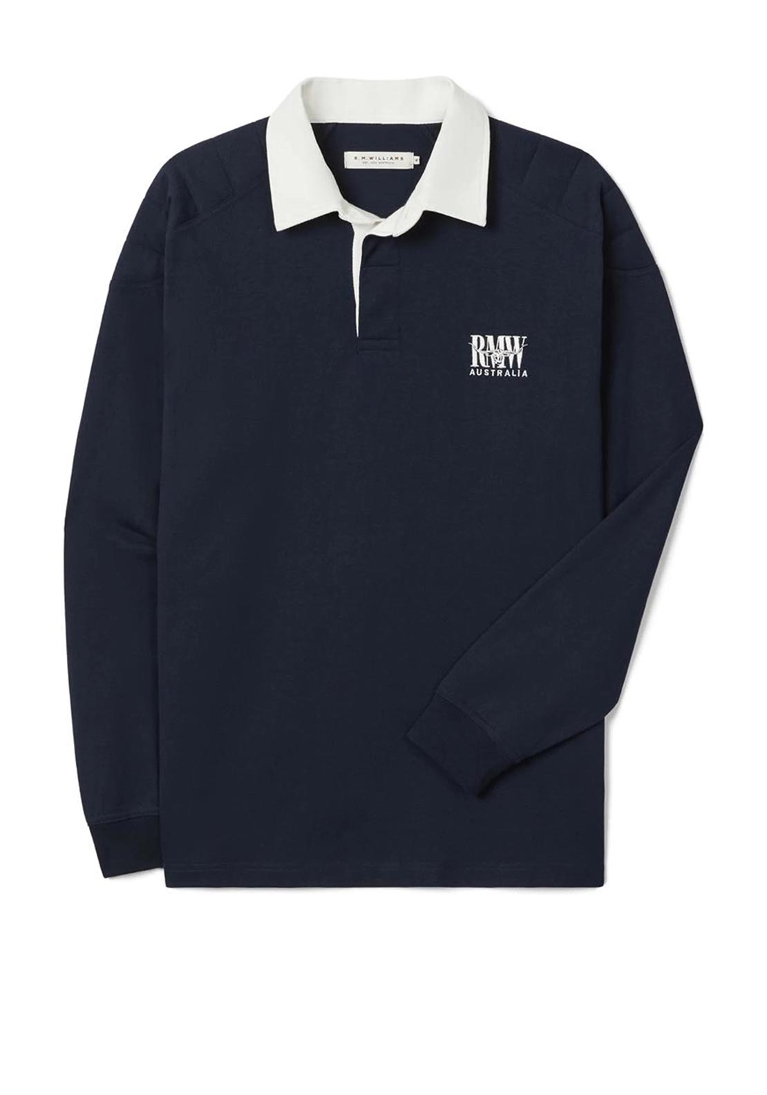 R.M WILLIAMS Classic RMW Rugby Shirt, Navy