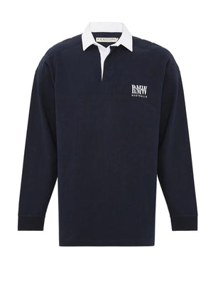 R.M WILLIAMS Classic RMW Rugby Shirt, Navy