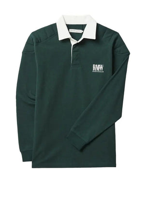 R.M WILLIAMS Classic RMW Rugby Shirt, Pine Green
