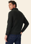 R.M WILLIAMS Ernest Quarter Zip Merino Knit Sweater, Forest Green