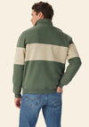 R.M WILLIAMS Heritage Panel Quarter Zip Sweatshirt, Green