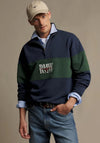 R.M WILLIAMS Heritage Panel Quarter Zip Sweatshirt, Navy