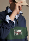 R.M WILLIAMS Heritage Panel Quarter Zip Sweatshirt, Navy