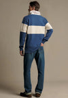 R.M WILLIAMS Heritage Panel Rugby Shirt, Mid Blue