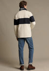 R.M WILLIAMS Heritage Panel Rugby Shirt, Ecru & Navy