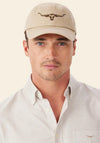 R.M Williams Longhorn Twill Cap, Ecru