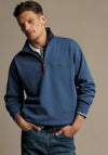 R.M WILLIAMS Mulyungarie Quarter Zip Sweatshirt, Mid Blue