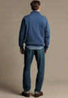 R.M WILLIAMS Mulyungarie Quarter Zip Sweatshirt, Mid Blue