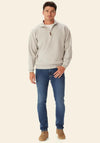 R.M WILLIAMS Mulyungarie Quarter Zip Sweatshirt, Grey