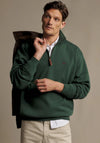 R.M WILLIAMS Mulyungarie Quarter Zip Sweatshirt, Pine Green