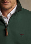 R.M WILLIAMS Mulyungarie Quarter Zip Sweatshirt, Pine Green