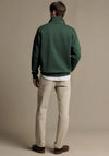 R.M WILLIAMS Mulyungarie Quarter Zip Sweatshirt, Pine Green