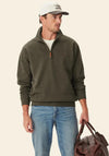 R.M WILLIAMS Mulyungarie Quarter Zip Sweatshirt, Green